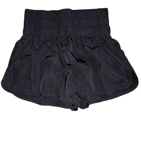 Unbranded Womens Hgh Waisted Light Weight Athletic Shorts-Black-M - Picture 1 of 6